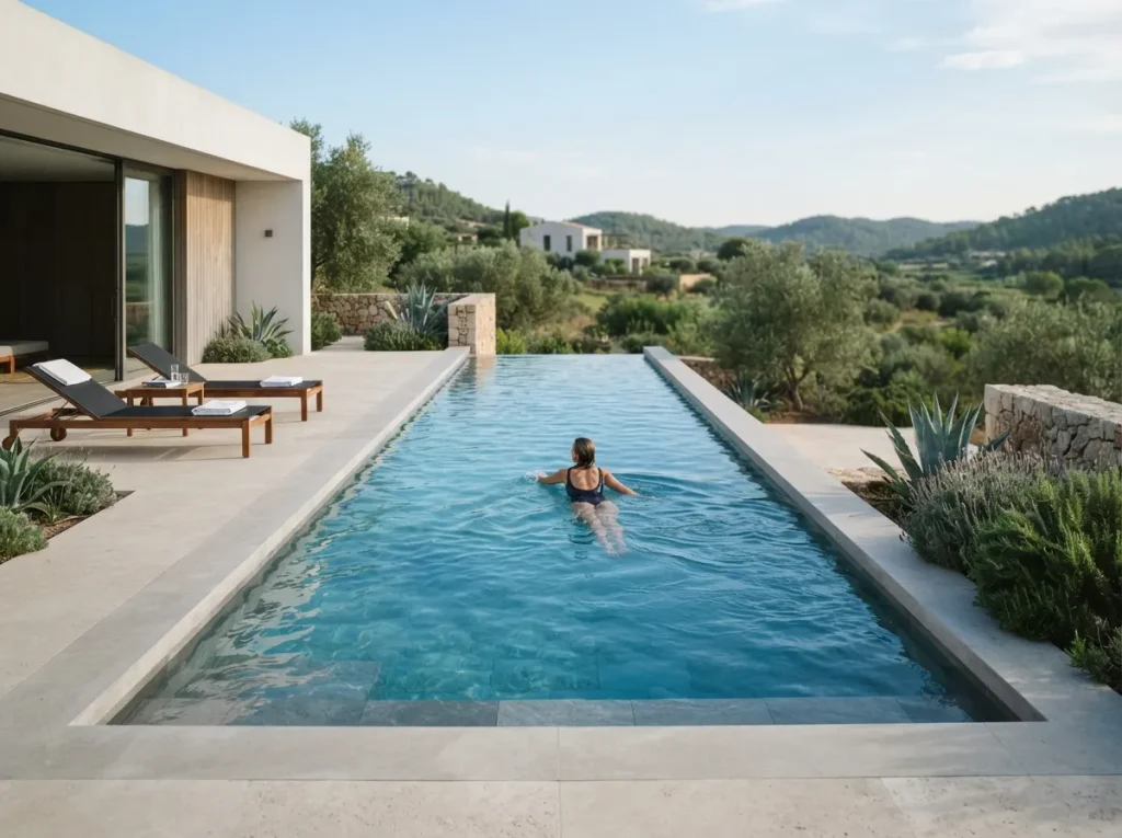Minimalist Rectangular Pools