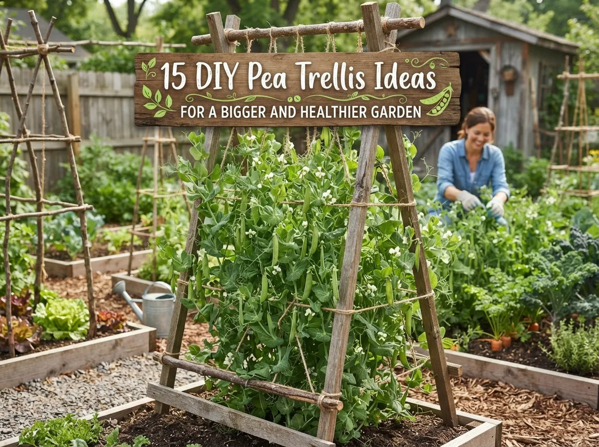 15 DIY Pea Trellis Ideas for a Bigger and Healthier Garden