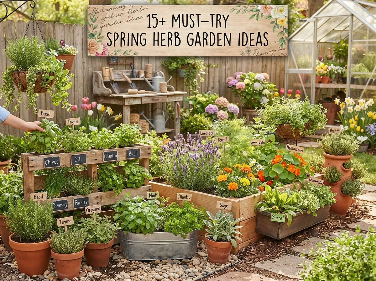 15+ Must Try Spring Herb Garden Ideas