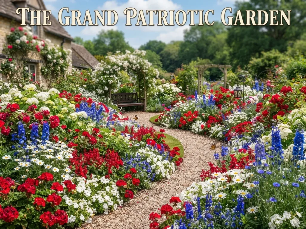 16 Patriotic Landscaping Ideas: Red White and Blue Flowers Garden 16 Patriotic Landscaping Ideas