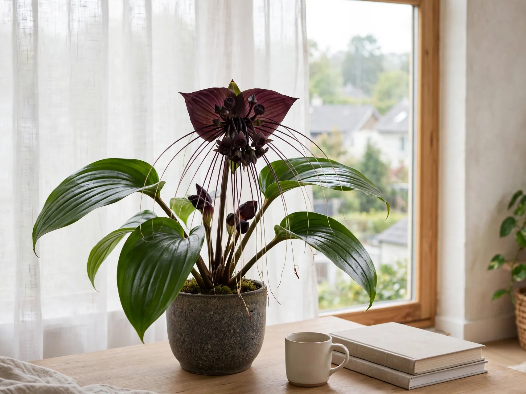 Bat Flower Care: The Spookiest Plant for Halloween Light Needs