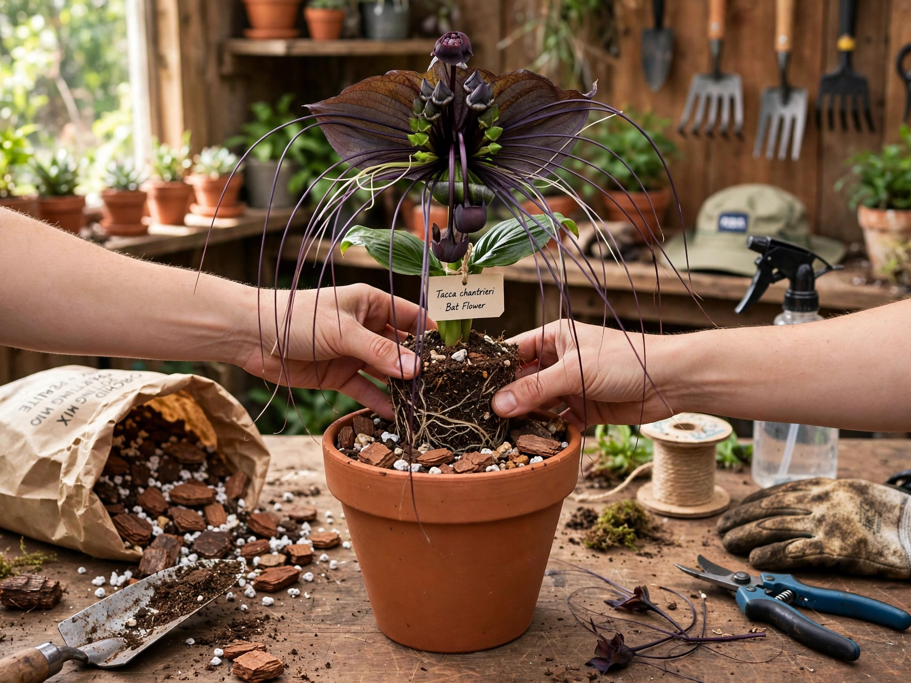 Bat Flower Care: The Spookiest Plant for Halloween Soil & Potting