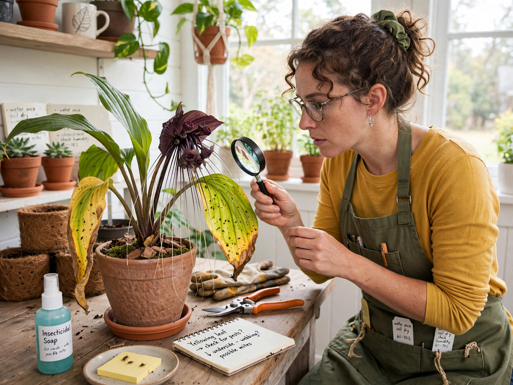 Bat Flower Care: The Spookiest Plant for Halloween Troubleshooting
