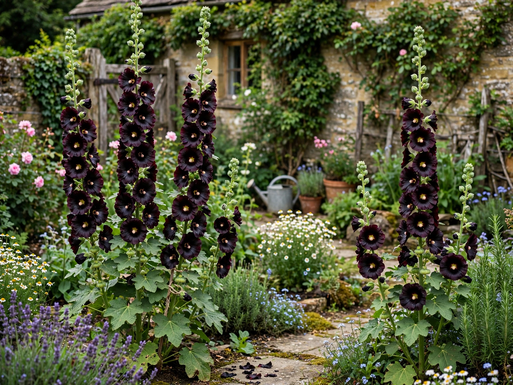 Black Plants for Halloween: 12 Gothic Garden Ideas Black Hollyhock