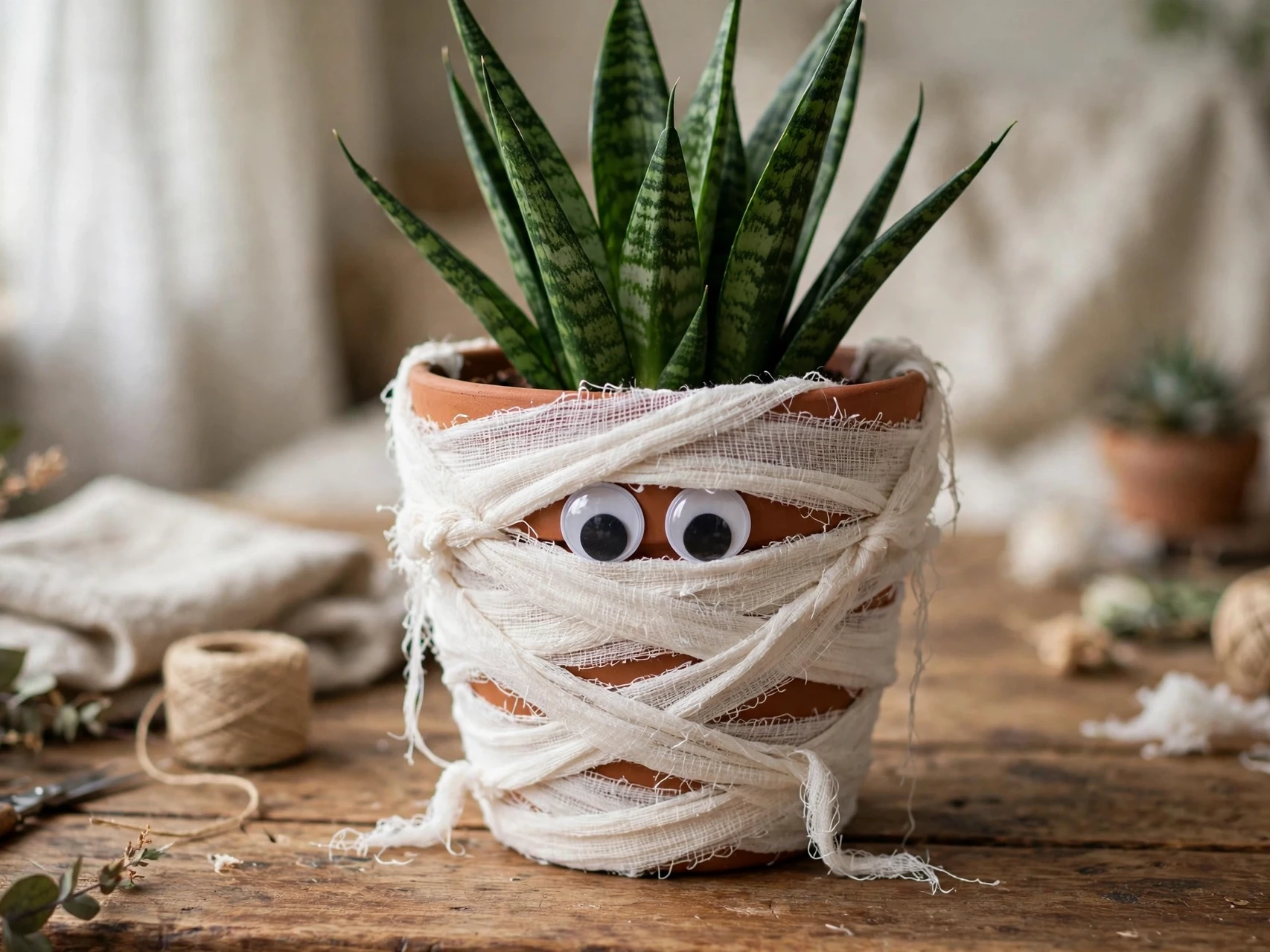 DIY Halloween Planters: 8 Spooky Pot Ideas Mummy-Wrapped Pots