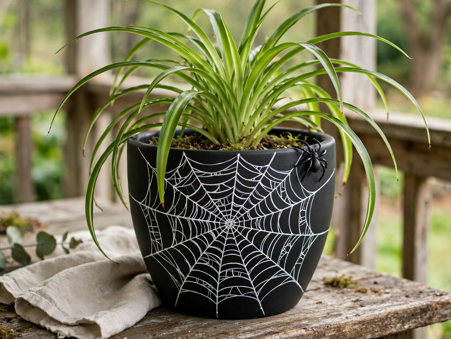 DIY Halloween Planters: 8 Spooky Pot Ideas Spiderweb Pots