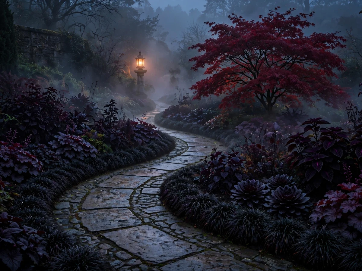 Gothic Garden Dark Foliage Plants
