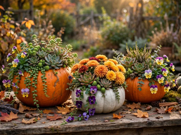 Grow Plants in Pumpkins
