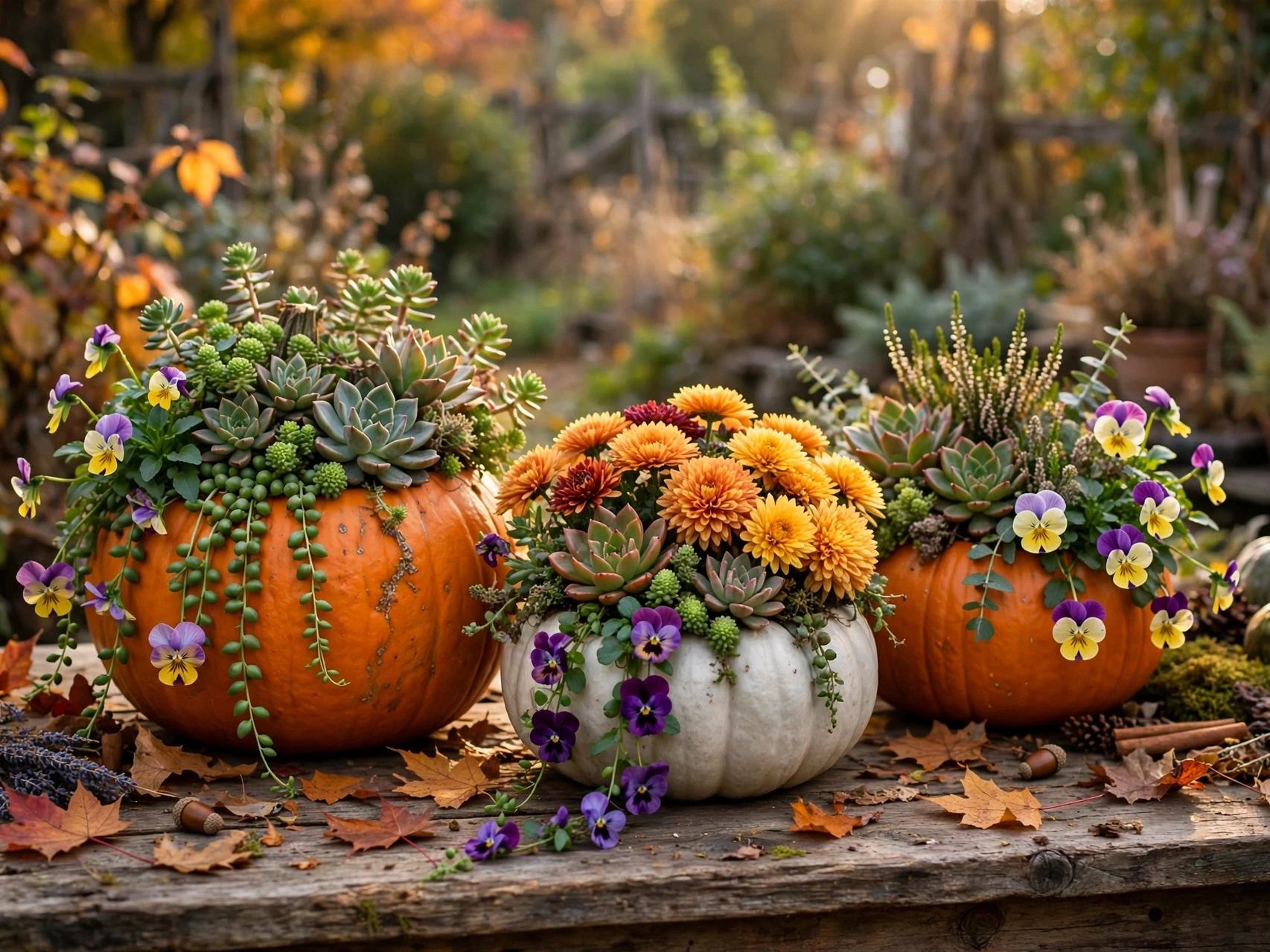 Grow Plants in Pumpkins