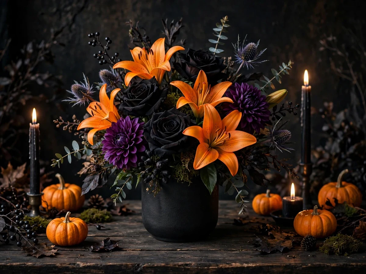 Halloween Flower Arrangements