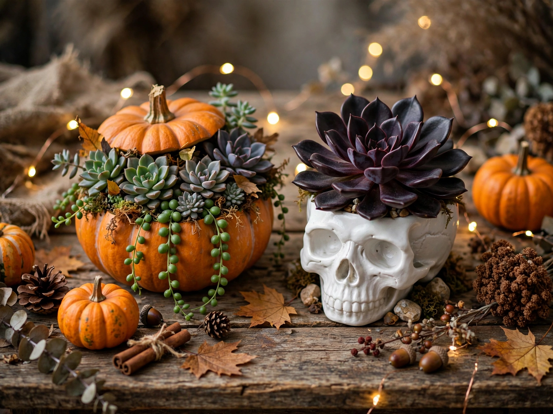 Halloween Succulents: 8 Spooky-Sweet Arrangements